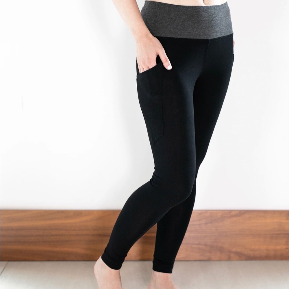 Black High Waisted Pocket Leggings